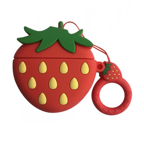 Airpods Pro Silicone Case_ Strawberry